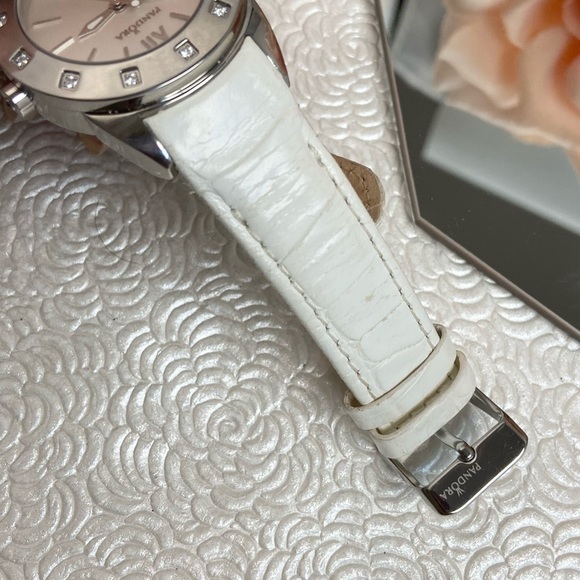 Pandora Imagine Grand Diamond Accented Bezel Stainless Steel Watch Swiss Made - Picture 16 of 16